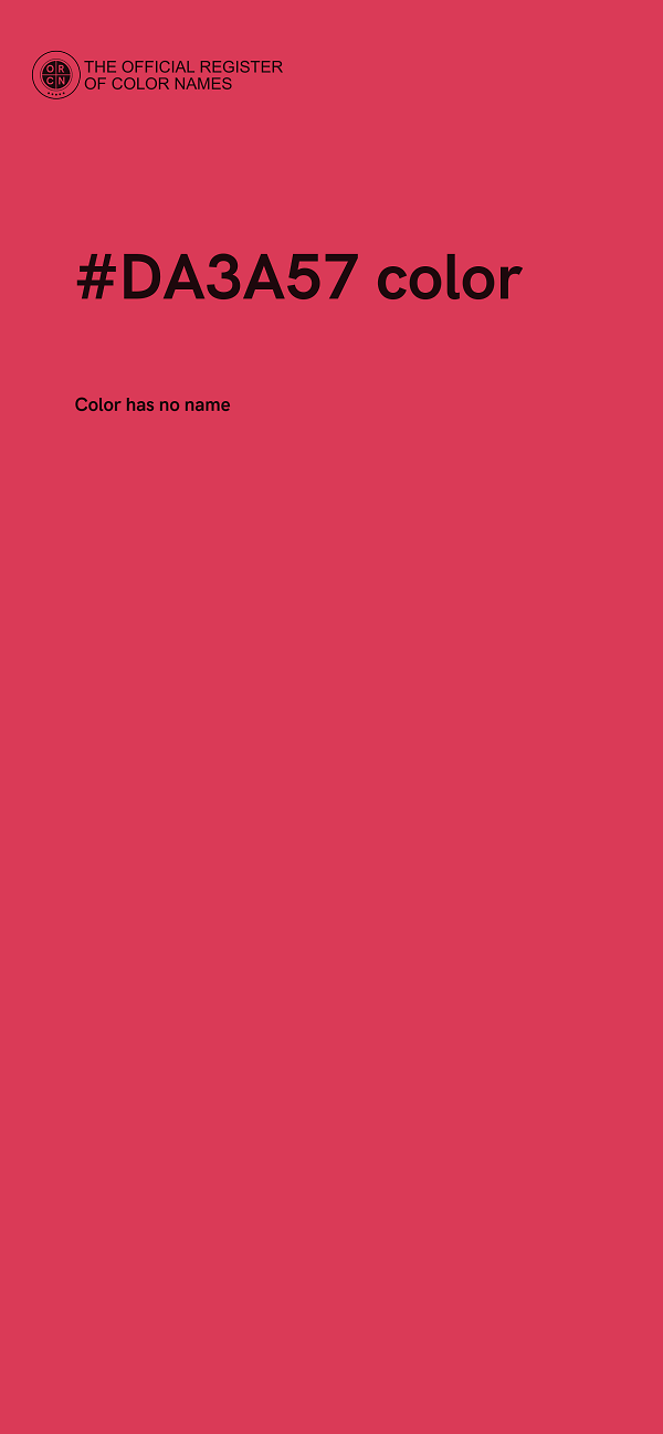 #DA3A57 color image