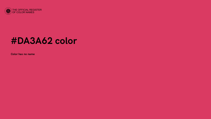 #DA3A62 color image