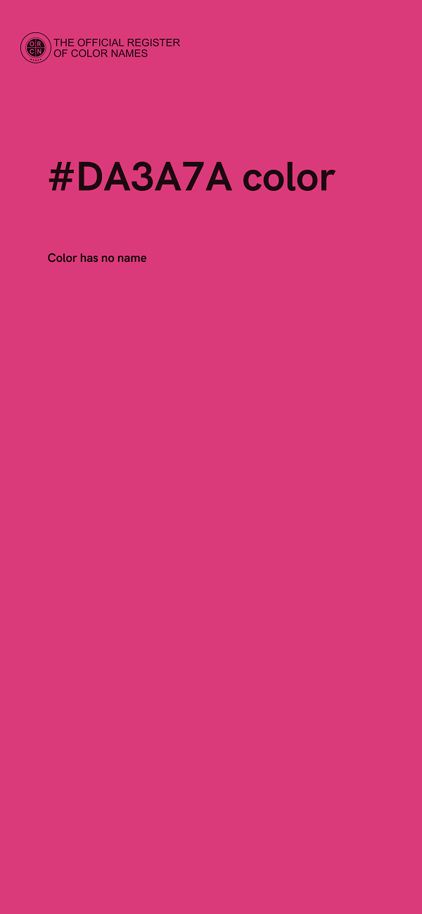 #DA3A7A color image