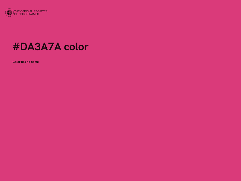#DA3A7A color image