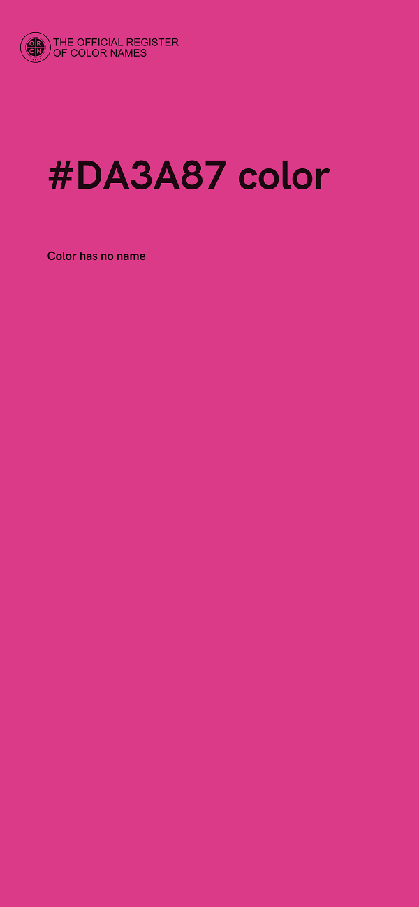 #DA3A87 color image