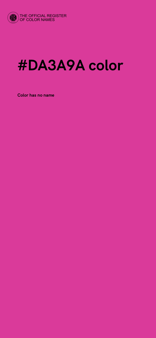 #DA3A9A color image
