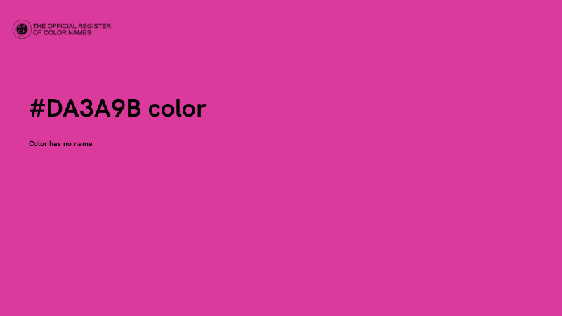 #DA3A9B color image