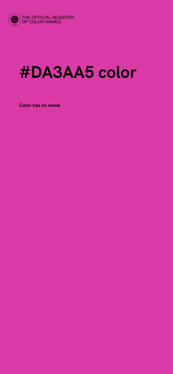 #DA3AA5 color image