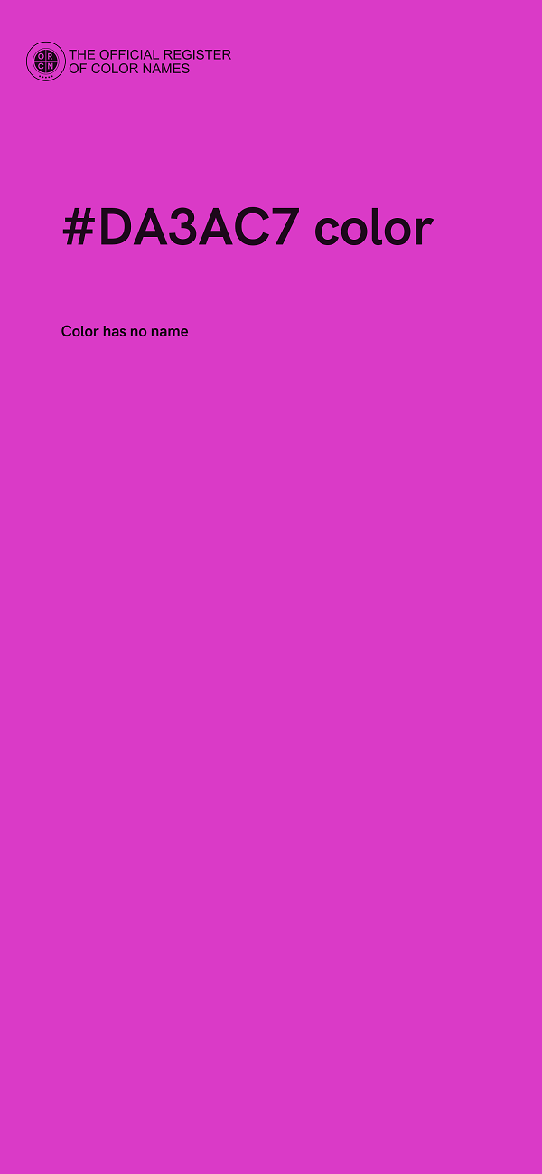 #DA3AC7 color image