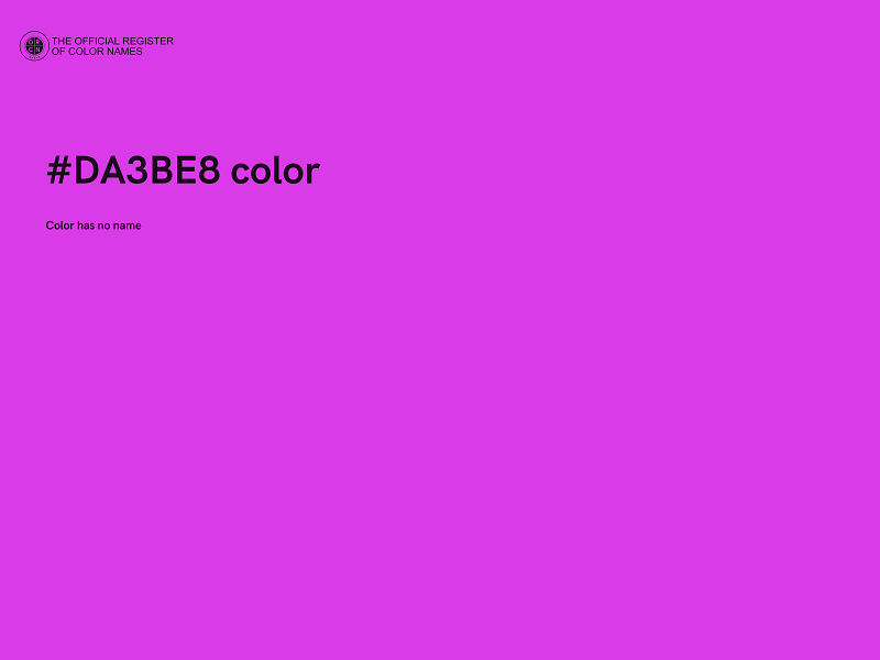 #DA3BE8 color image