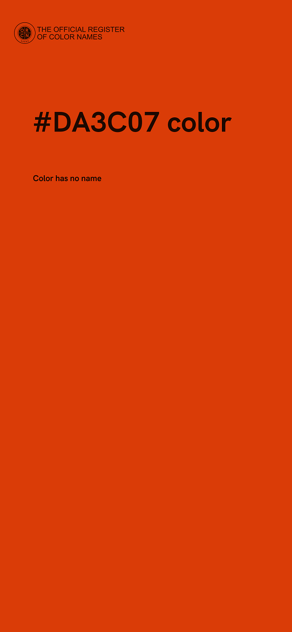 #DA3C07 color image