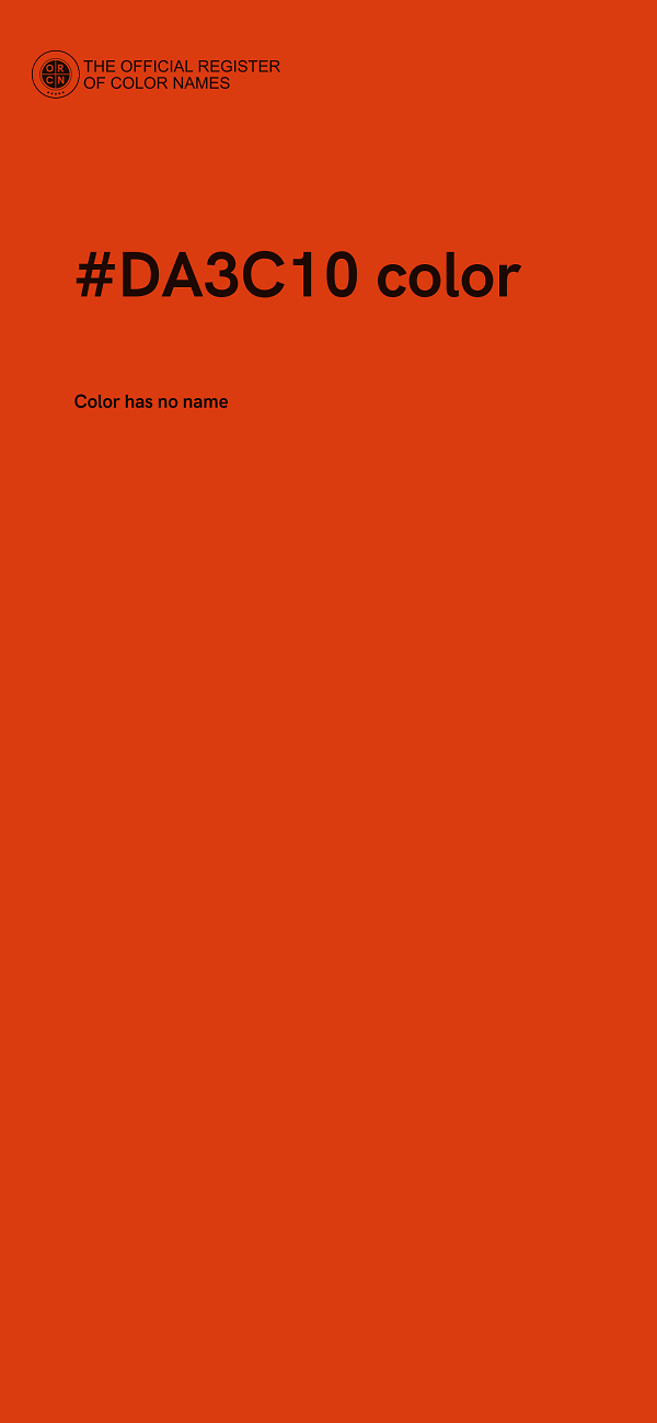 #DA3C10 color image