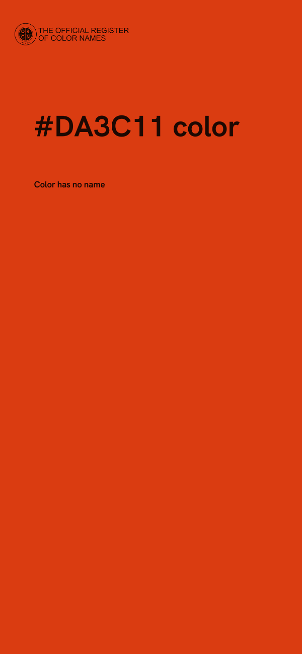 #DA3C11 color image