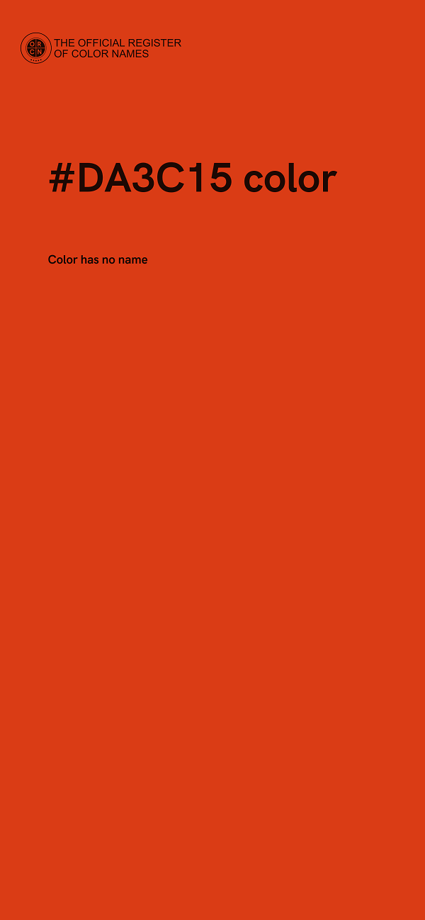 #DA3C15 color image