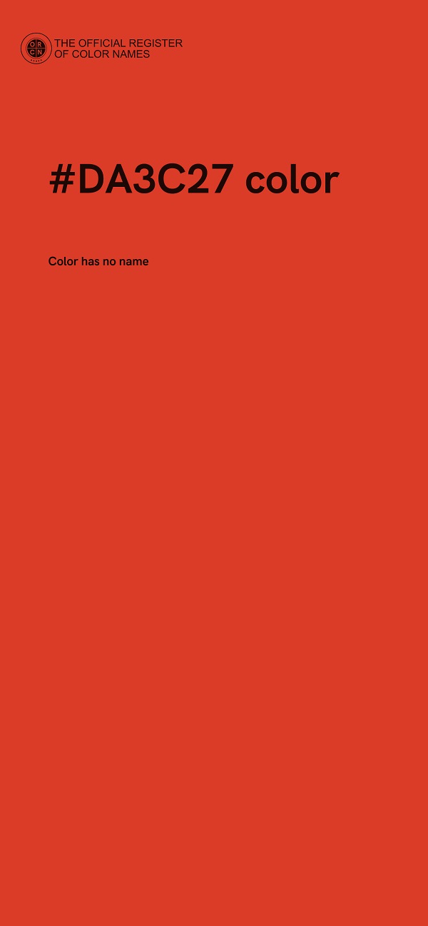 #DA3C27 color image
