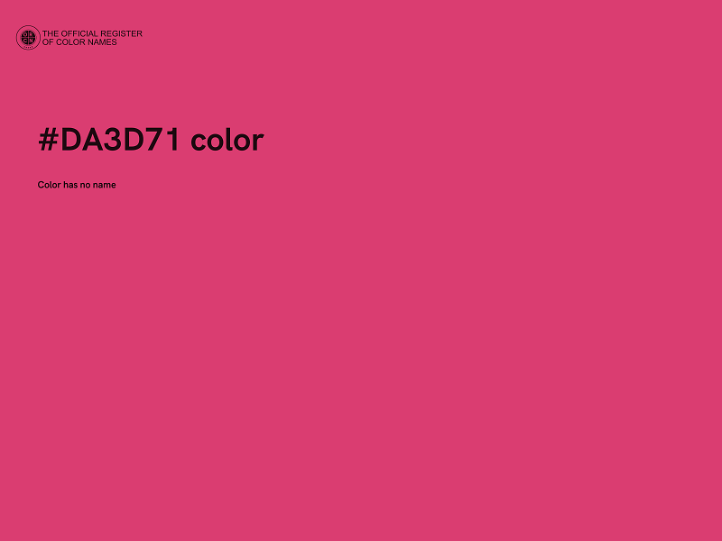 #DA3D71 color image