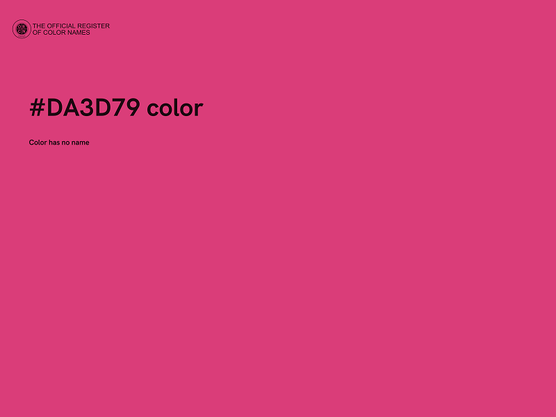 #DA3D79 color image