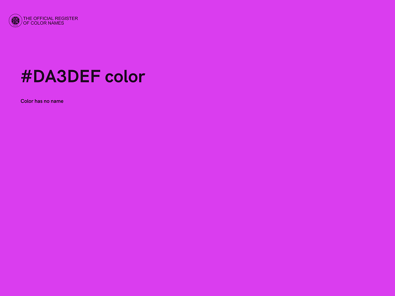 #DA3DEF color image