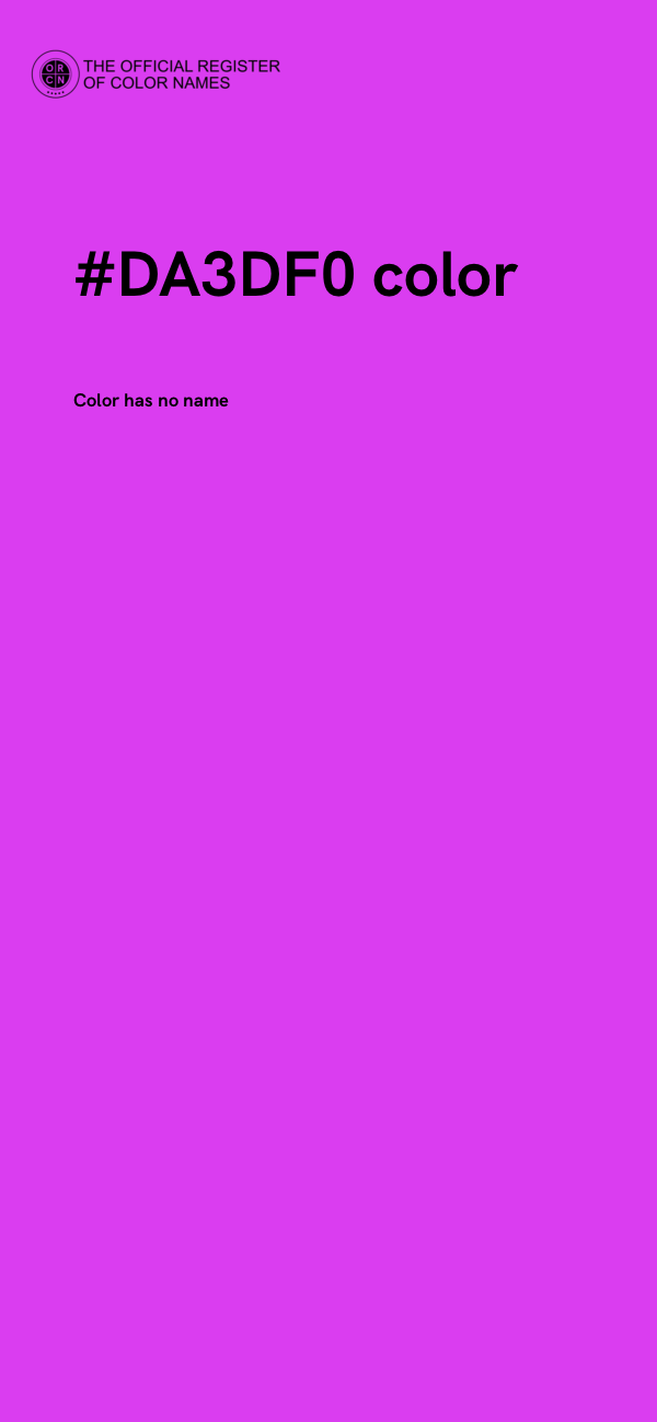 #DA3DF0 color image