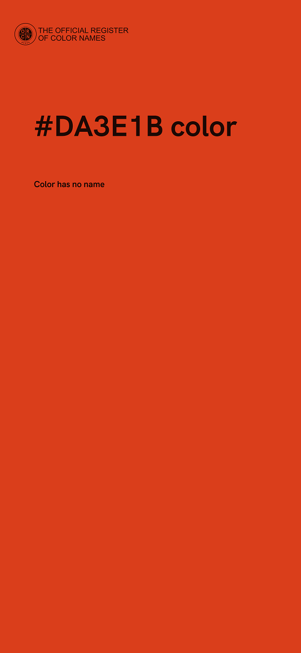 #DA3E1B color image