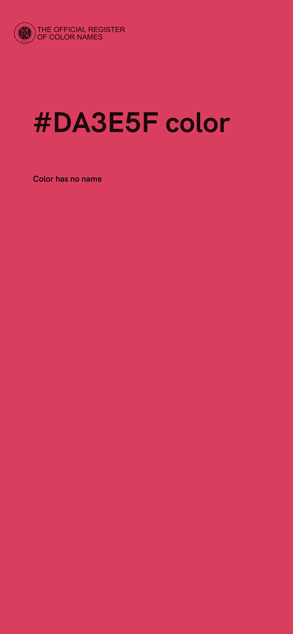 #DA3E5F color image