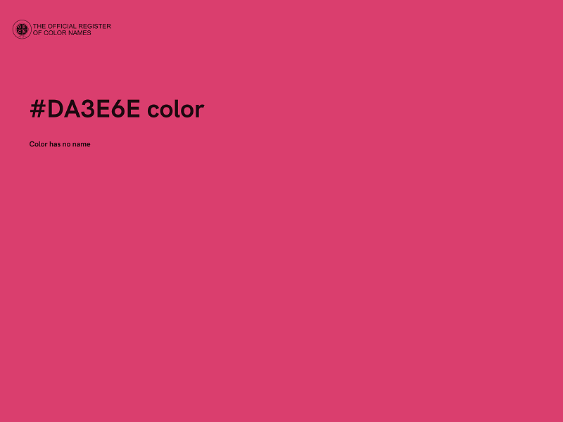 #DA3E6E color image