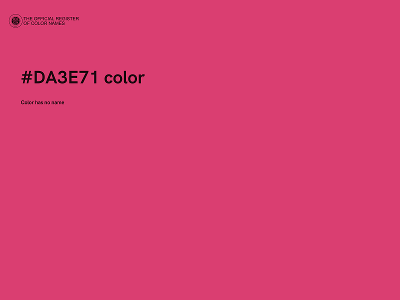 #DA3E71 color image
