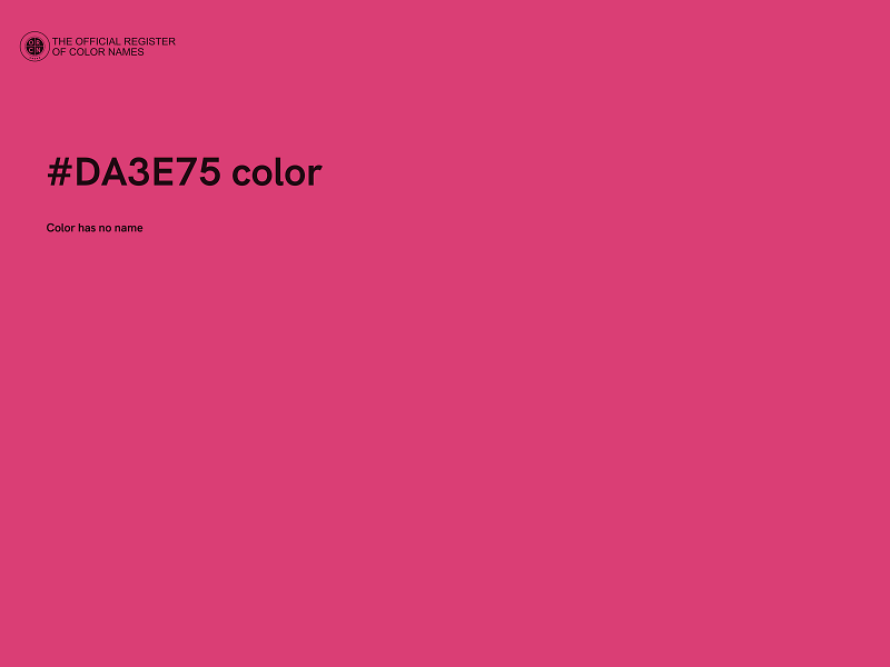 #DA3E75 color image