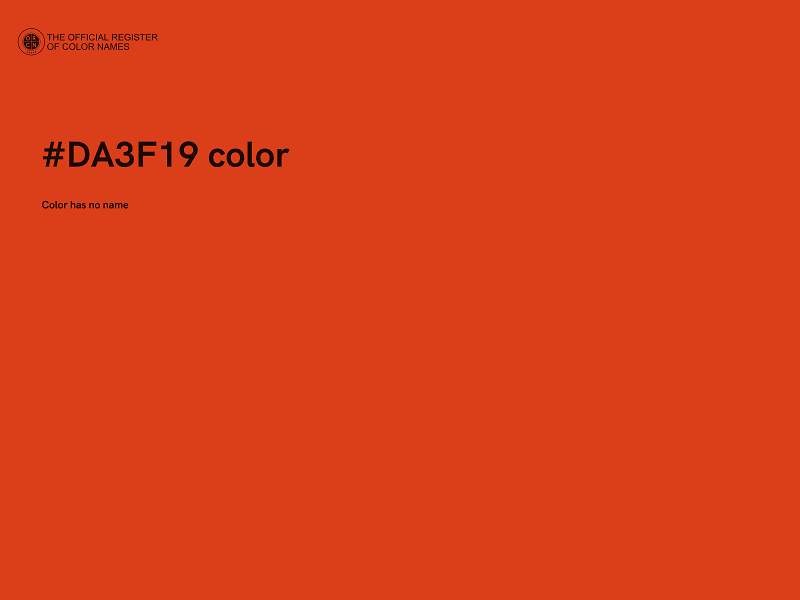 #DA3F19 color image