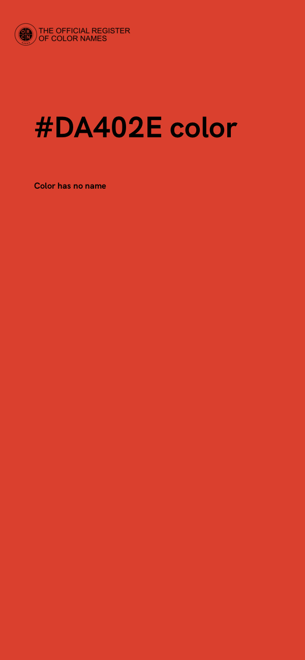 #DA402E color image