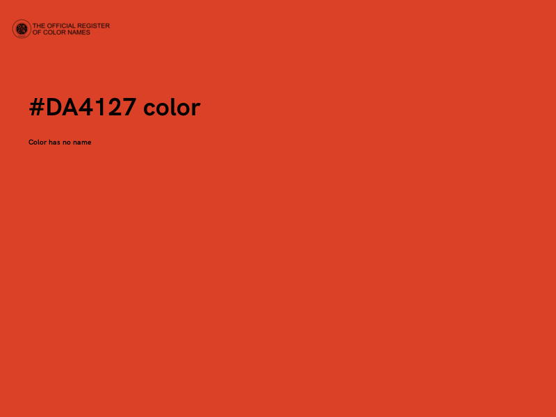 #DA4127 color image