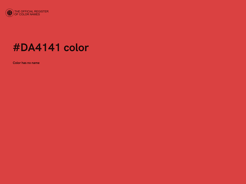 #DA4141 color image