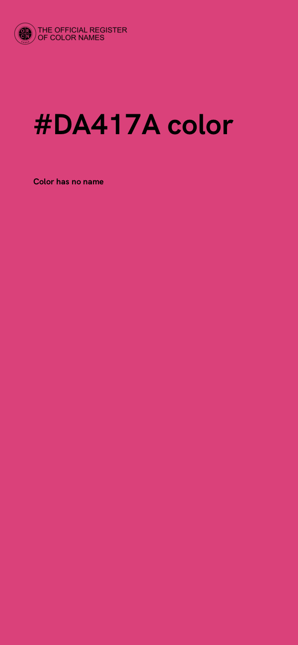 #DA417A color image