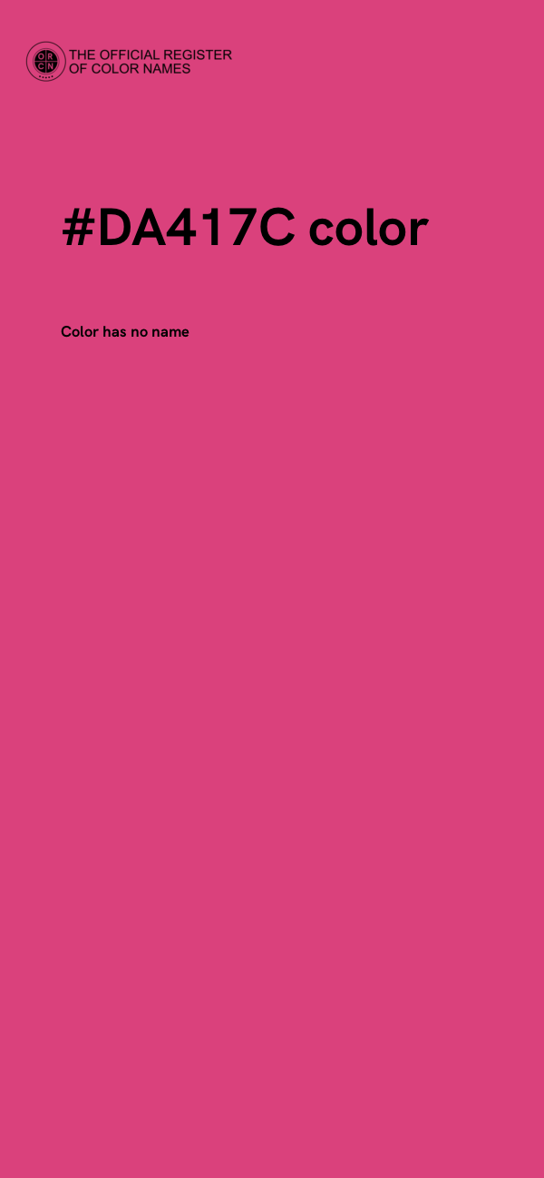 #DA417C color image