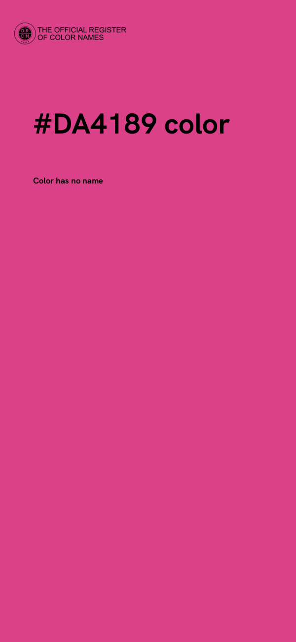 #DA4189 color image
