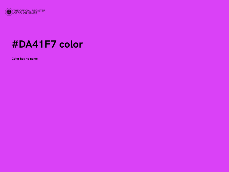 #DA41F7 color image