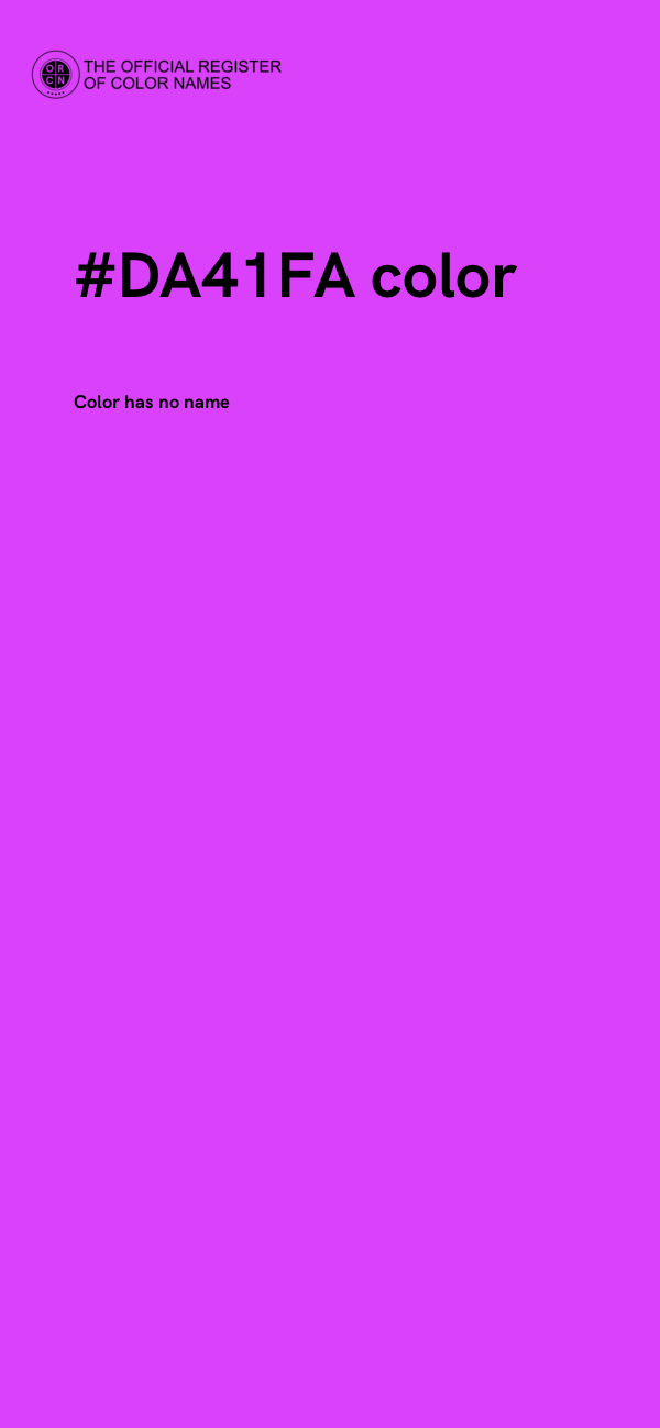 #DA41FA color image
