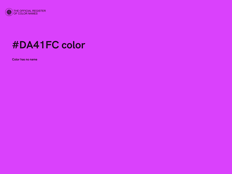 #DA41FC color image