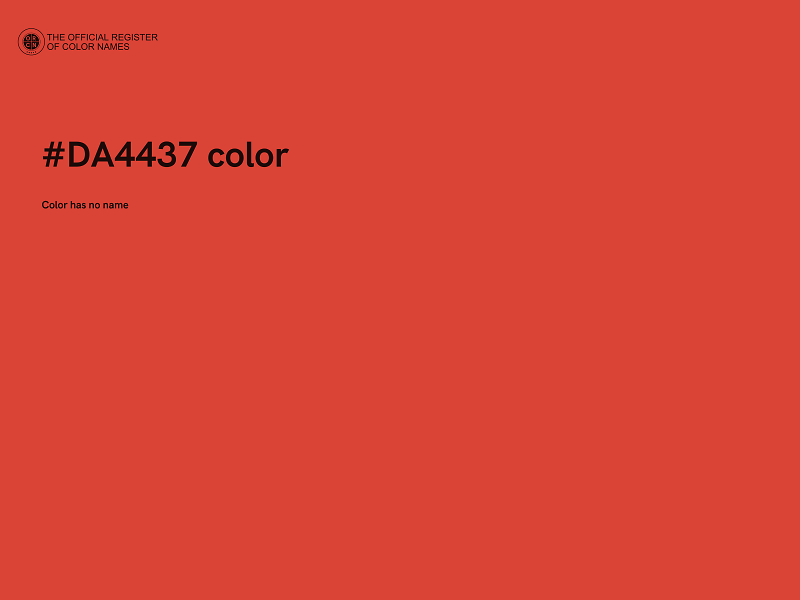 #DA4437 color image