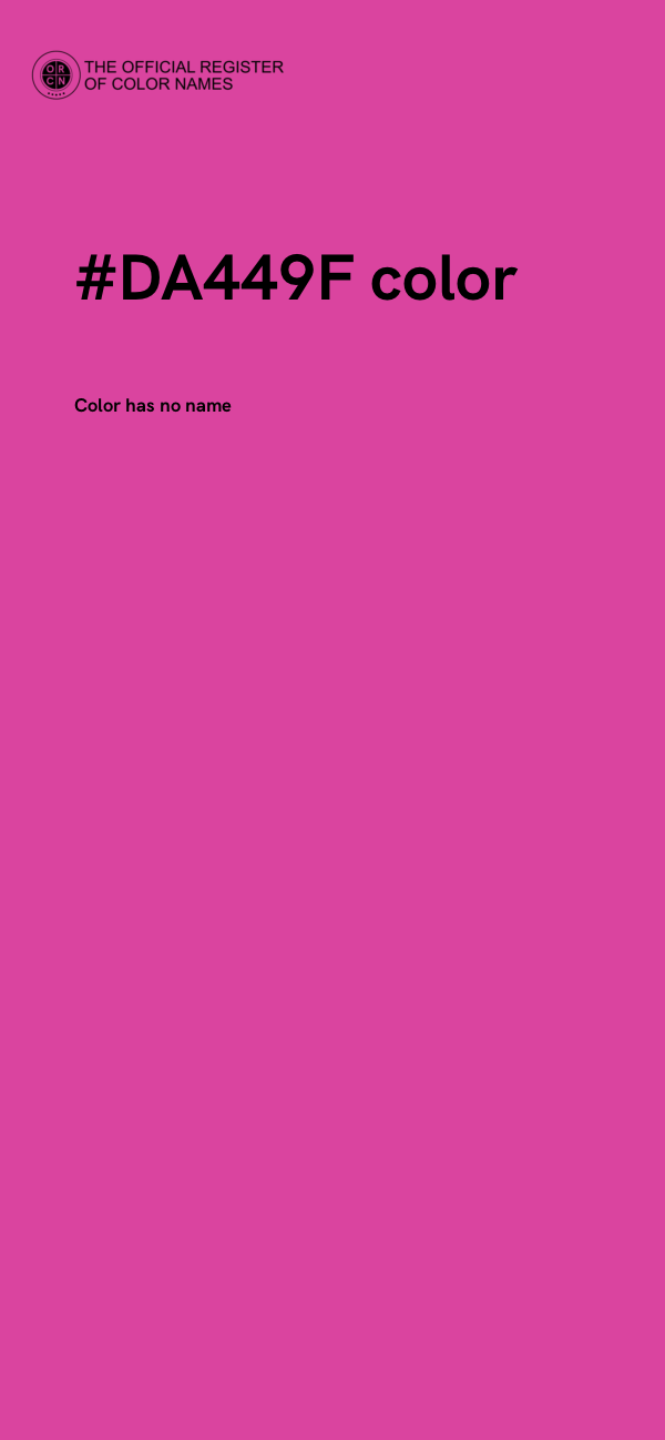 #DA449F color image