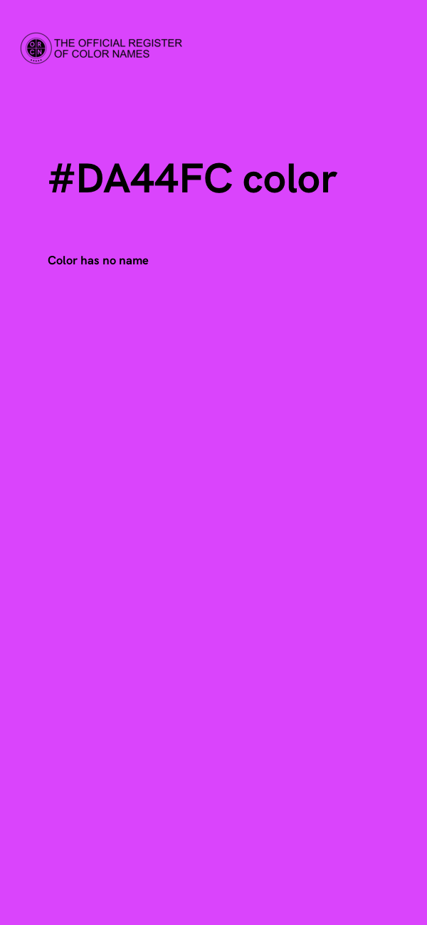 #DA44FC color image