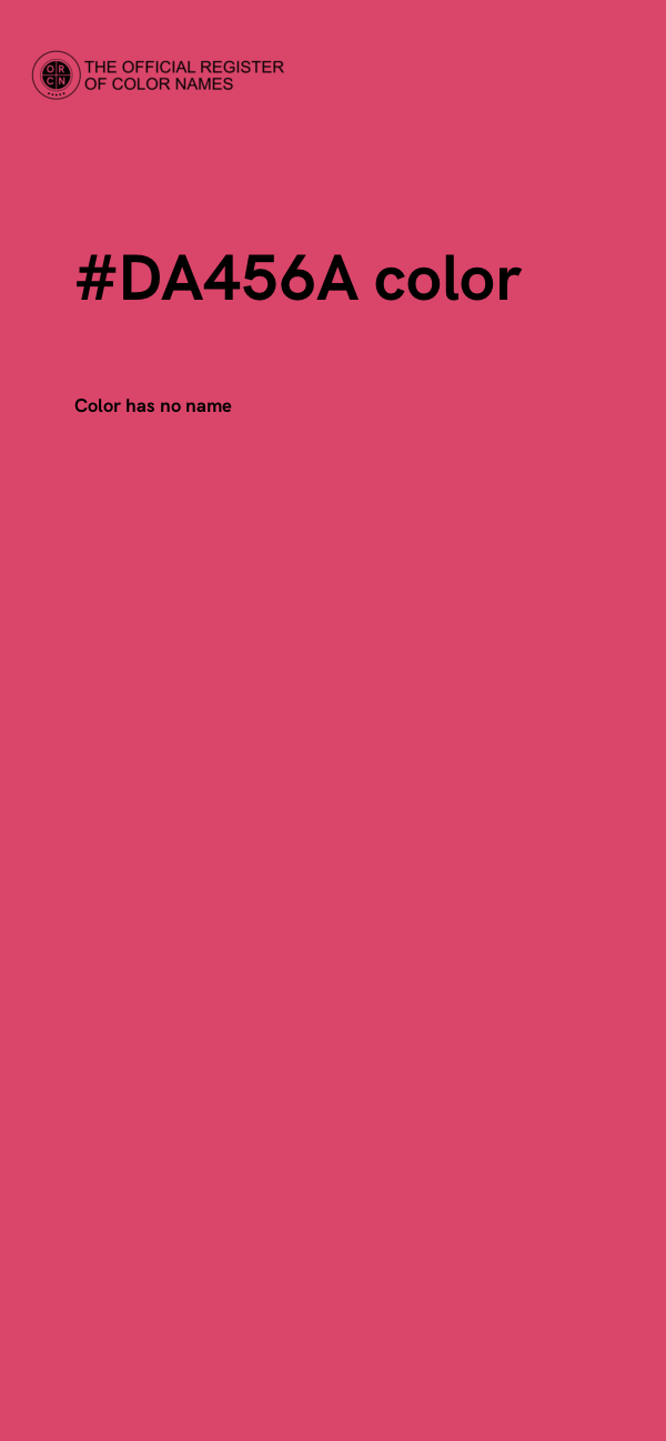#DA456A color image