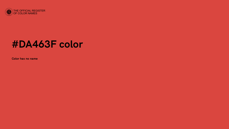 #DA463F color image