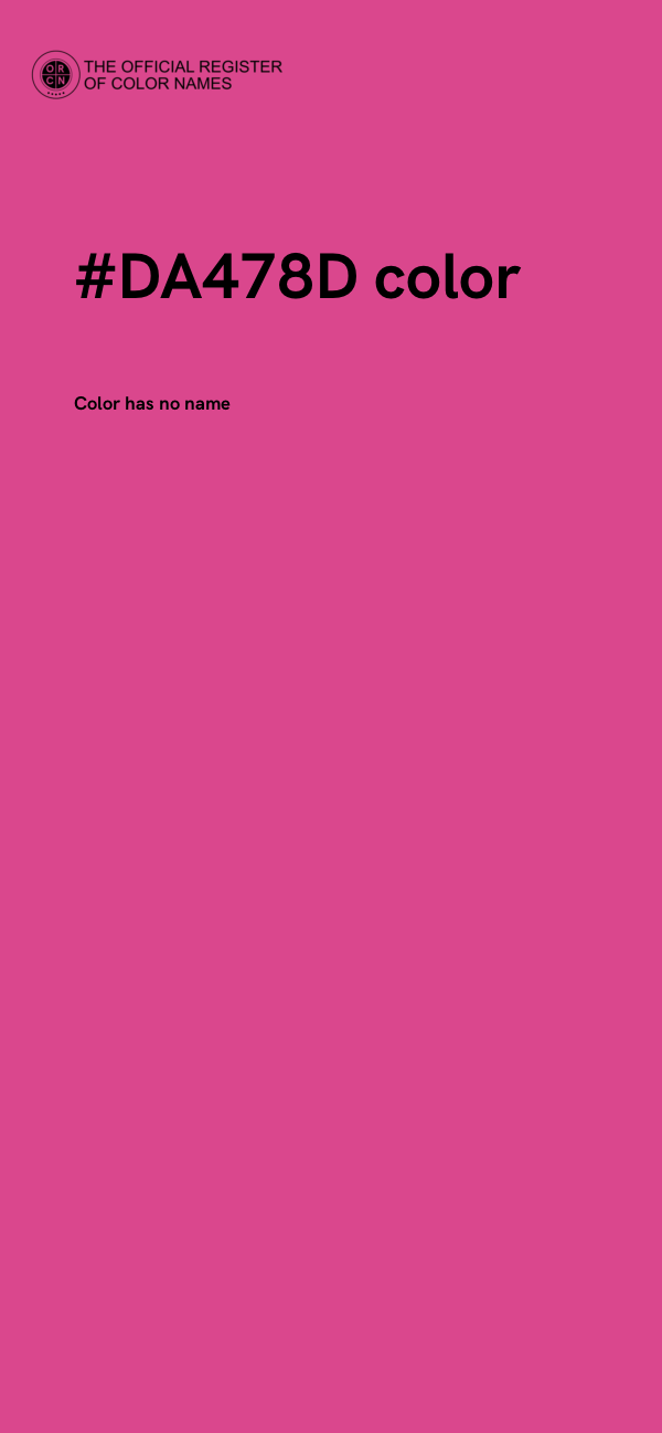 #DA478D color image