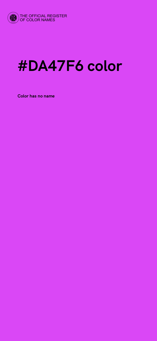 #DA47F6 color image