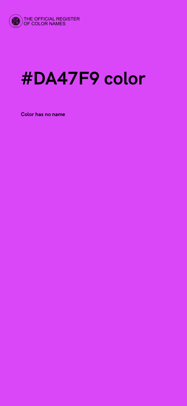 #DA47F9 color image