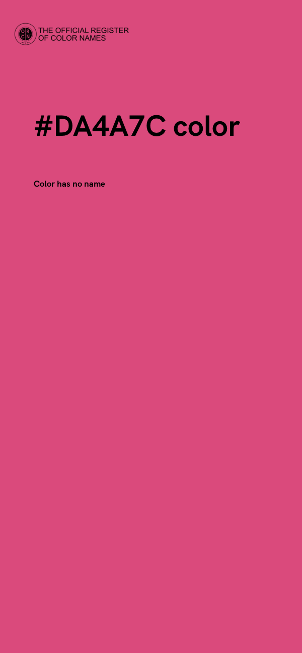 #DA4A7C color image