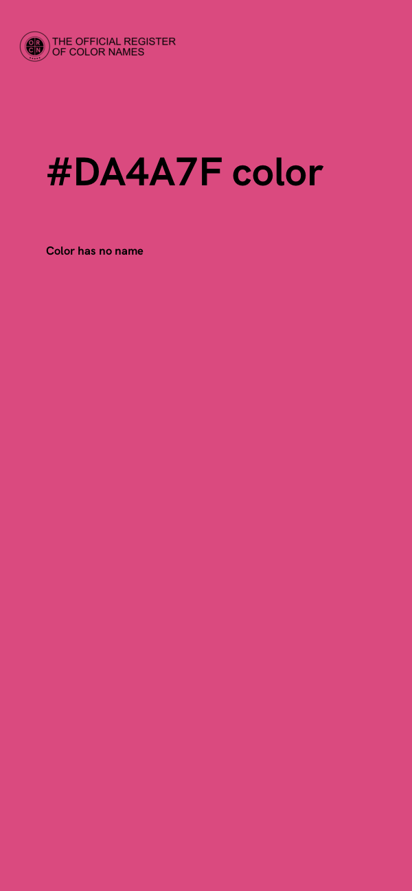 #DA4A7F color image