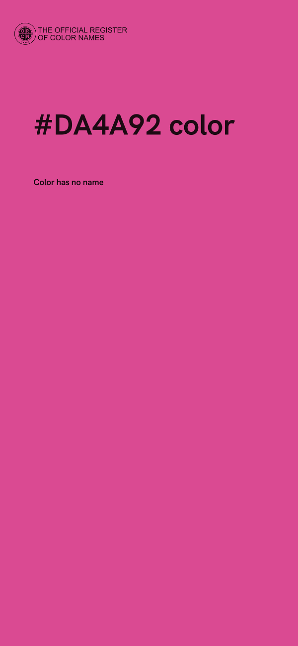 #DA4A92 color image