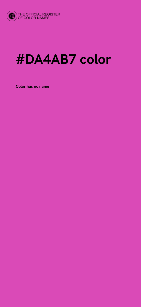 #DA4AB7 color image
