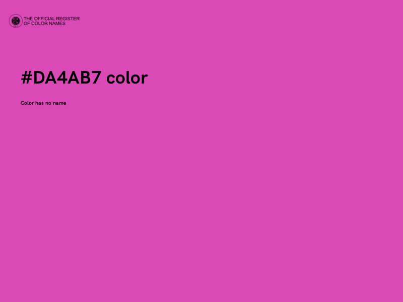 #DA4AB7 color image