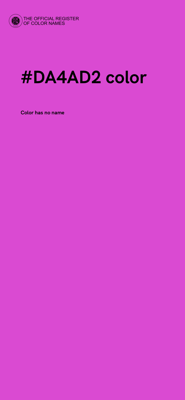 #DA4AD2 color image