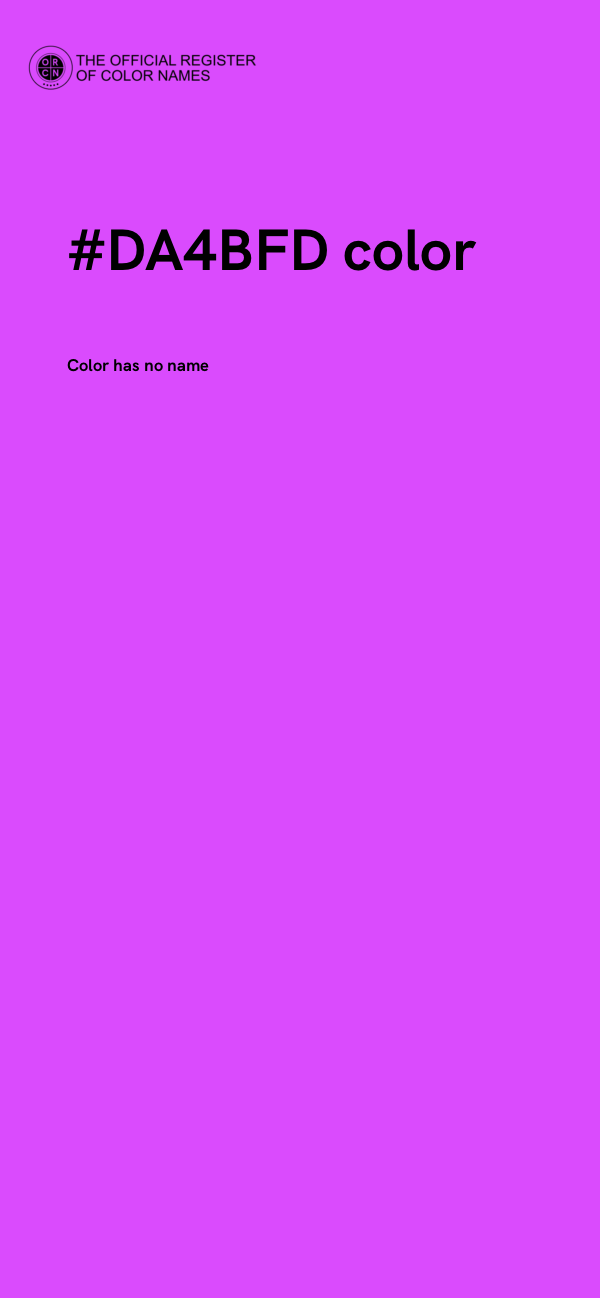 #DA4BFD color image