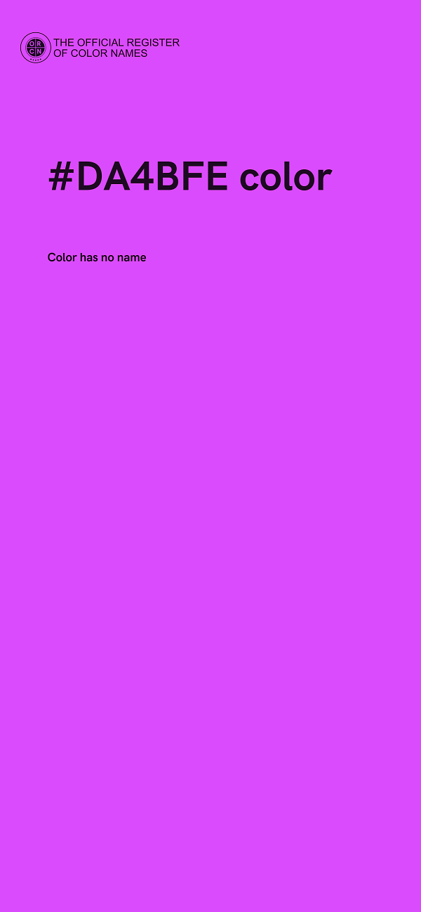 #DA4BFE color image